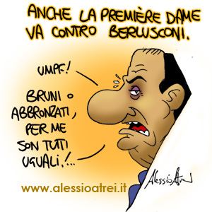 Carla Bruni e Berlusconi
