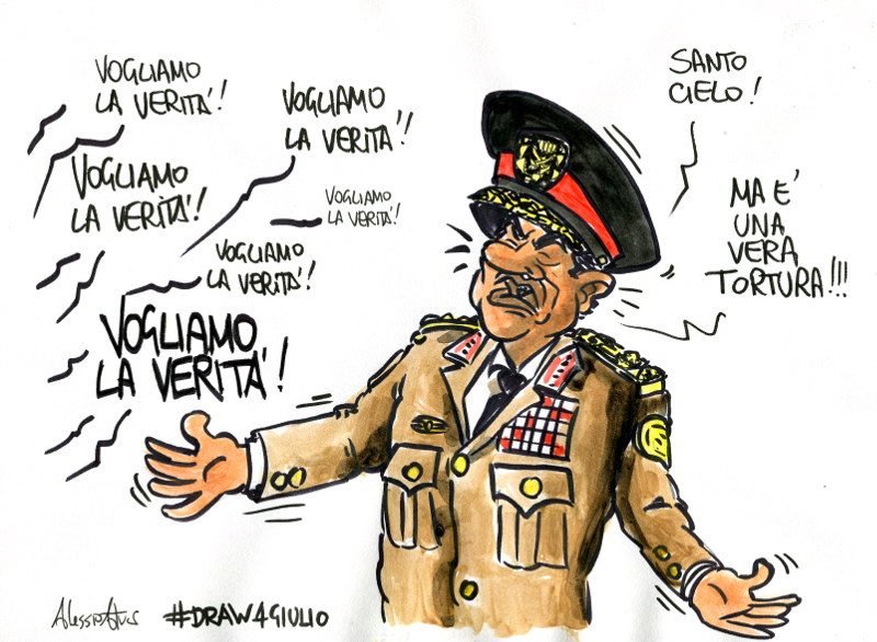 #Draw4Giulio Verità per Giulio Regeni