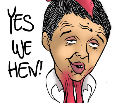 Matteo Renzi caricatura Obama Italiano